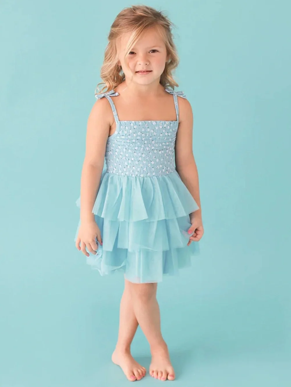 Posh Peanut Juliana Smocked Tulle Dress